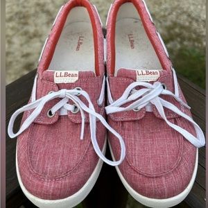 L. L. Bean Canvas slip on boat shoes